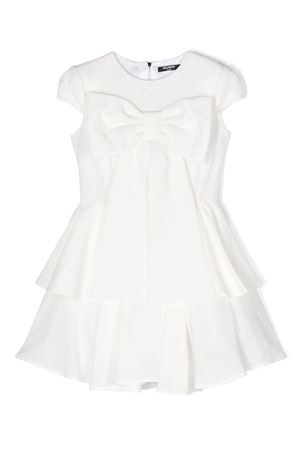 abito in poliammide bianco BALMAIN PARIS KIDS | BU1C51K0175101